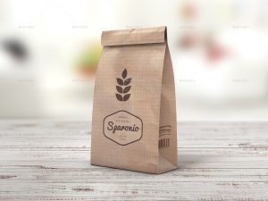 coffee bag design paper bag mockup ()