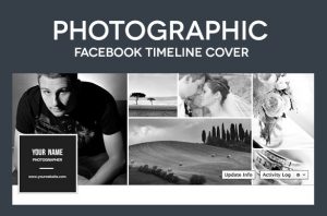 collage template psd photographic facebook timeline cover psd template