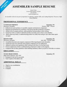 collections letter template electronic assembler resume