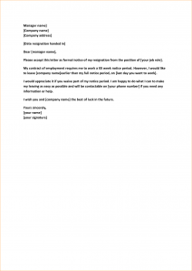 college application letter weeks notice job template