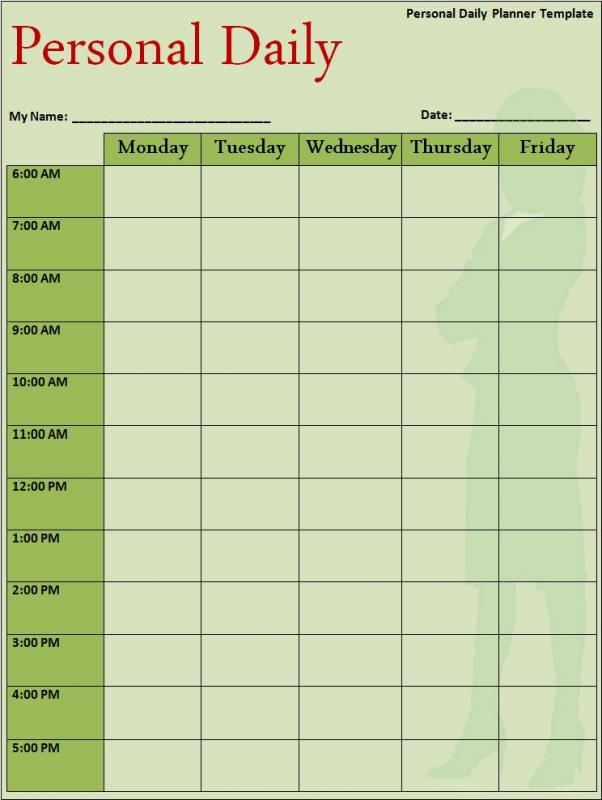 college class schedule template template business