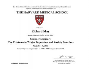 college email signature dr richard may harvard medical school cme certificate