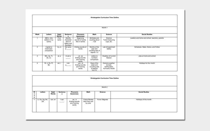 college lesson plan template