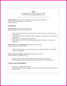 college recommendation letter template sample cv for students in college