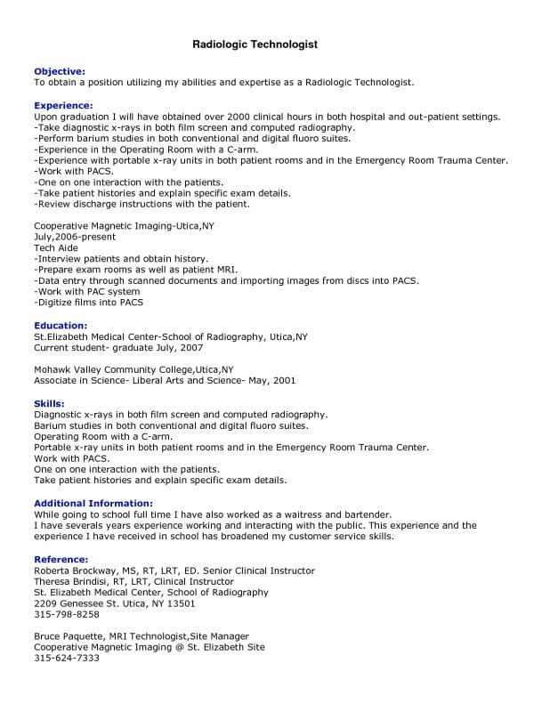 college resume formats