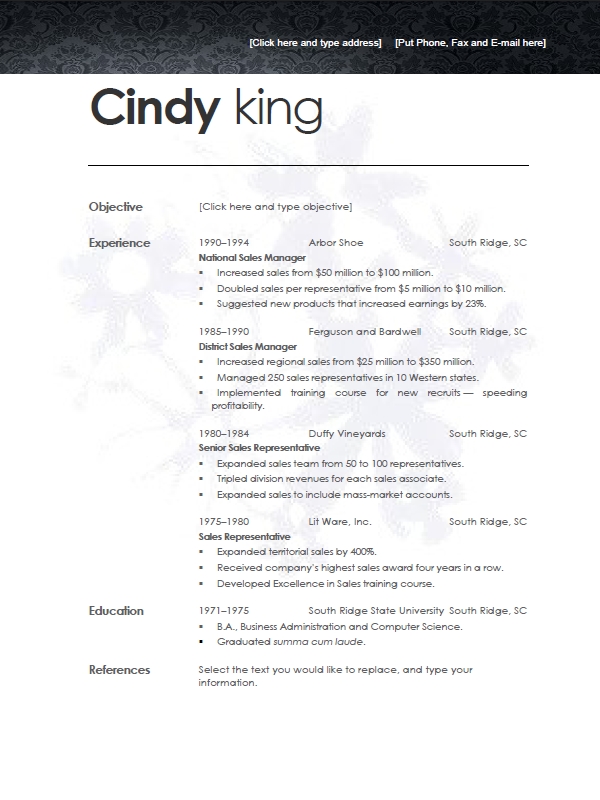 college resume sample