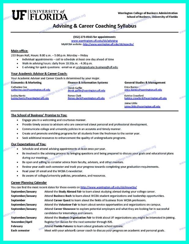 college resume template