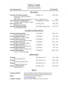 college resumes samples sample academic curriculum vitae skills