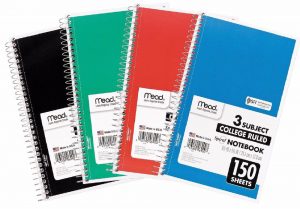 college ruled notebook paper s l