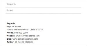 college student email signature university student email signature