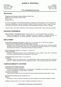 college student resume outline studen