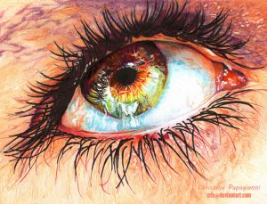 colored pencil drawings 16 eye hyper realistic color pencil drawing by christina papagianni