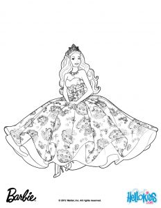 coloring pages barbie barbie princess coloring page