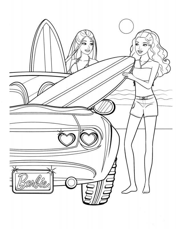 coloring pages of barbie