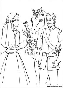 coloring pages of barbie barbie pegasus