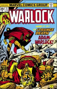 comic book cover template strange death of adam warlock