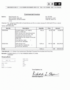 commercial invoice pdf specim