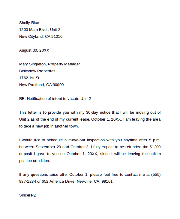 commercial lease termination letter