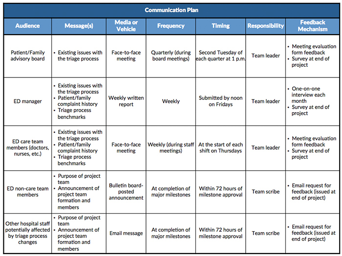  Communication Plan Example Template Business