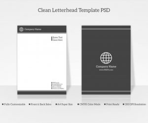 company letterhead sample clean letterhead template psd preview x