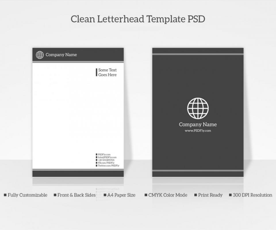 company letterhead sample