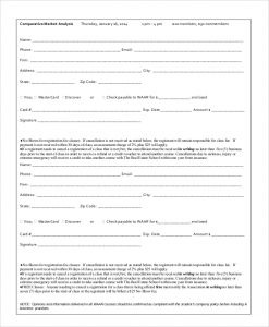 comparative market analysis form comparative market analysis form