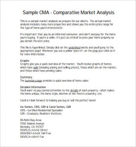 comparative market analysis template comparative market analysis pdf free template