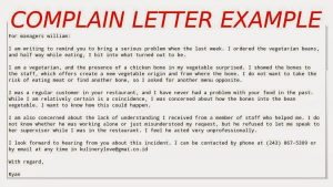 surat bahasa komplain inggris contoh Template Letter Business Complaint Formats