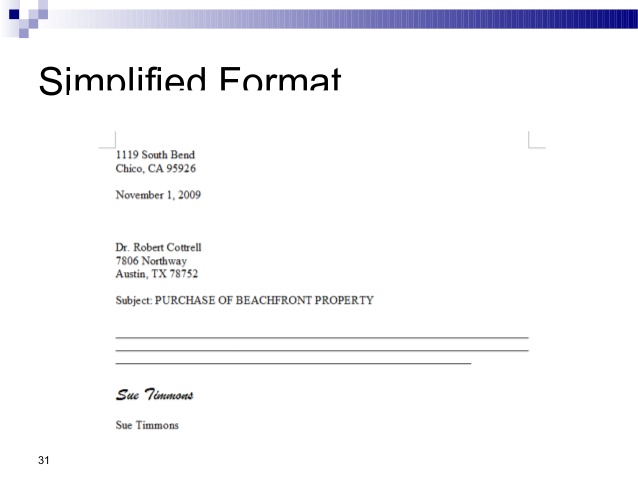 complaint letter formats