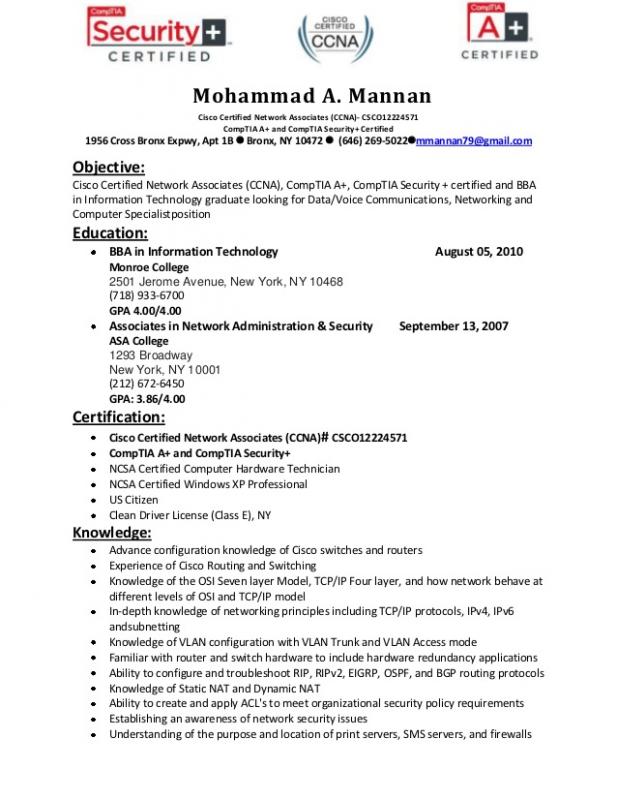 computer engineering resumes