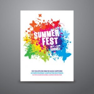 concert poster template summer festival poster template