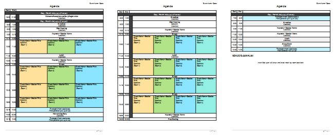 conference agenda template