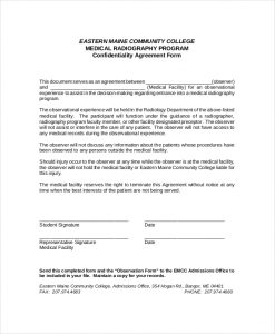 confidentiality agreement sample medical facility confidentiality agreement sample