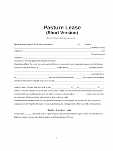 consent form template simple pasture lease agreement d