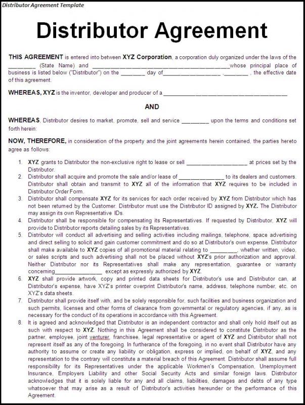 consignment agreement template