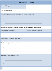 construction bid template constructionproposaltemplate