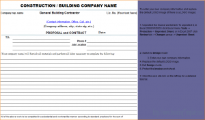 construction bid template contractor proposal template construction proposal contract template