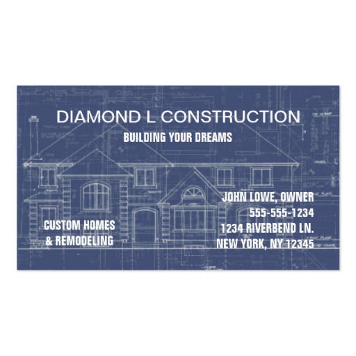 construction business card