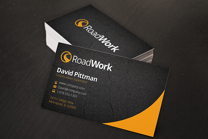 construction business card