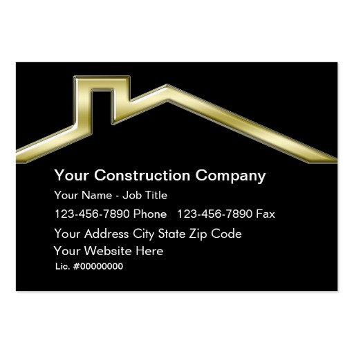 construction business card