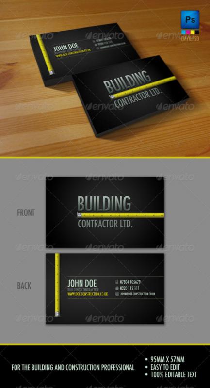 construction business card