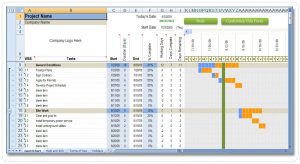 construction schedule template