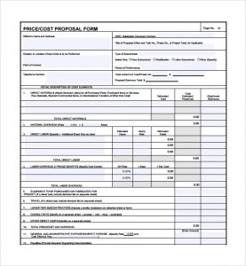 contract for services template business price proposal template