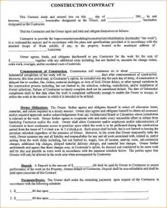 contract proposal template example contract construction contract