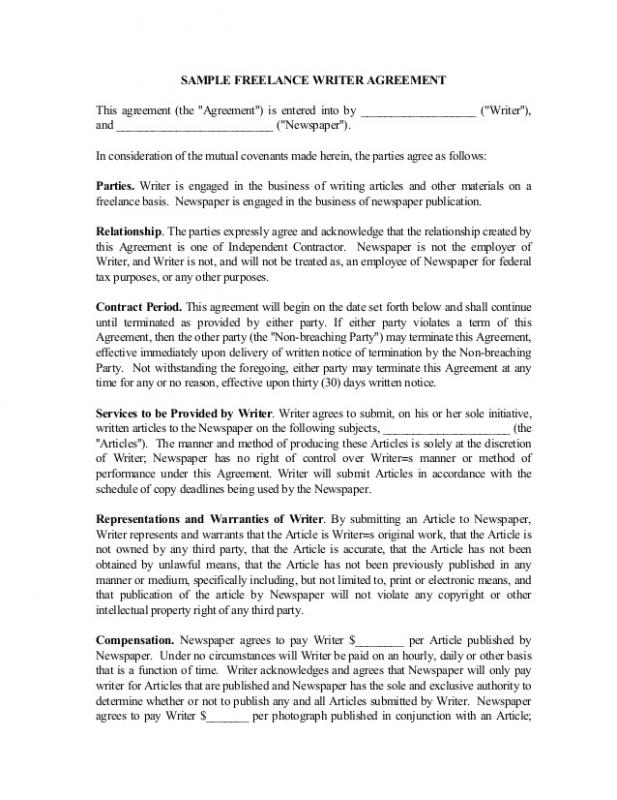 contractor agreement template