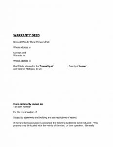 contractor agreement template warranty deed template