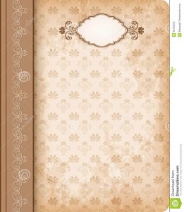 cookbook template free cover book old fashioned vector