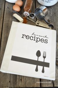 cookbook template free recipe book printables