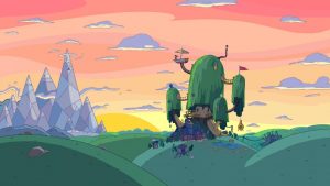 cool halloween backgrounds adventure time house