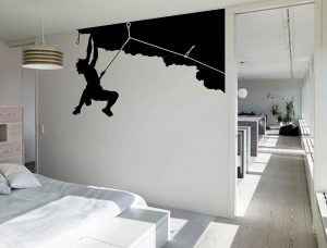 cool wall art rock climbing sport cool creative silhouette wall art sticker mural giant large decal vinyl transfer home